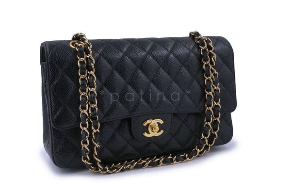 Chanel Black Caviar Medium Classic Double Flap Bag 24k GHW - Boutique Patina