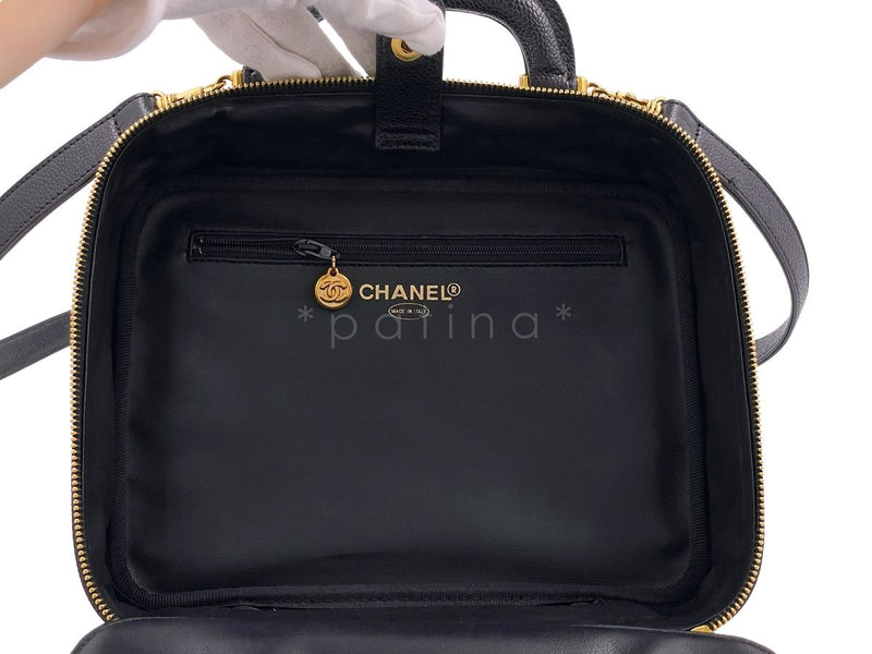 Chanel Lunch Box Shoulder Bag in Black Gingham
