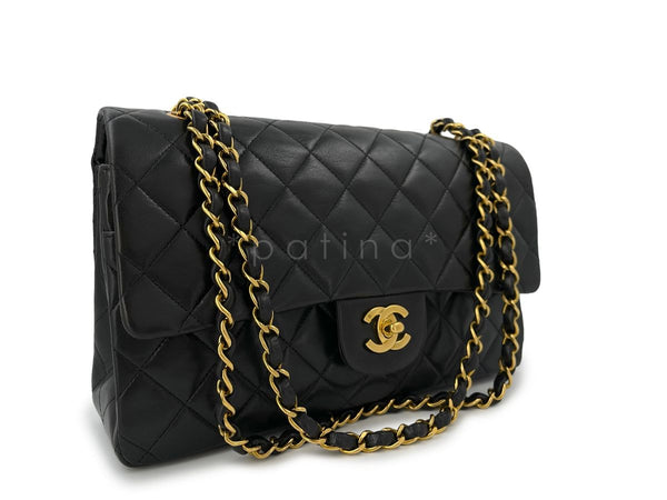 Chanel Vintage Medium Classic Double Flap Bag Lambskin 24k GHW - Boutique Patina