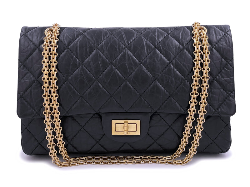 Chanel Black Aged Calfskin Reissue Large 227 2.55 Flap Bag GHW – Boutique  Patina