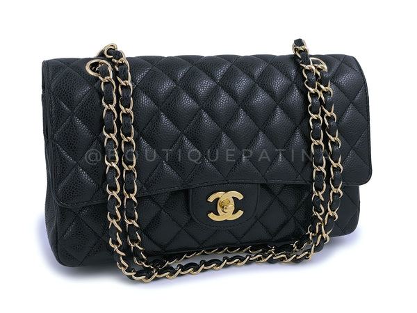 Chanel Black Caviar Medium Classic Double Flap Bag GHW - Boutique Patina