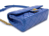 NIB 19A Chanel Reissue Waist Bag Fanny Pack Iridescent Sapphire Blue - Boutique Patina