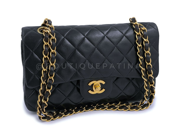 Chanel Vintage 1996 Black Small Classic Double Flap Bag 24k GHW - Boutique Patina