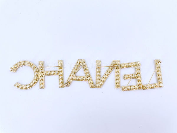 Chanel 20V Iconic Crystal Letter Brooch Set of 5 - Boutique Patina