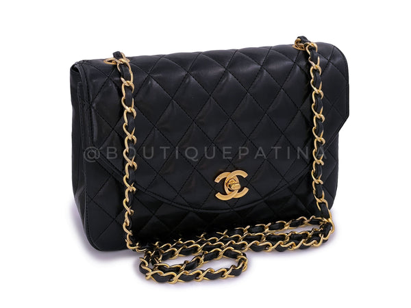 Chanel 1989 Vintage Classic Curved Flap Bag Black 24k GHW - Boutique Patina