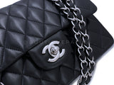 Chanel Black Lambskin Small Classic Double Flap Bag SHW - Boutique Patina
