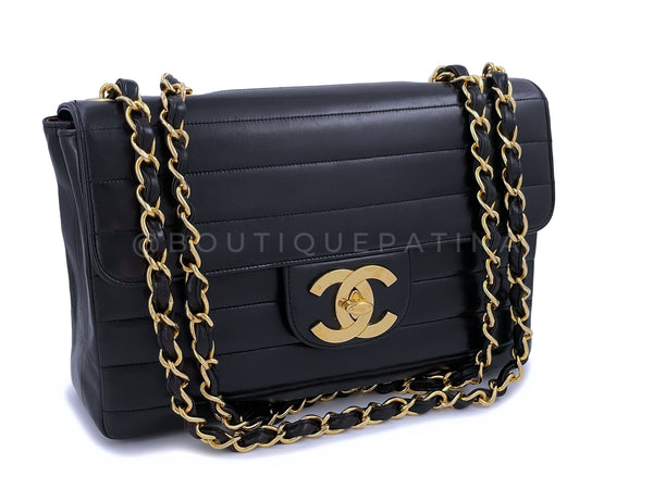 Chanel Vintage Black Caviar Tall Crossbody Flap Bag 24k GHW – Boutique  Patina