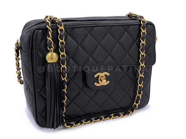 Chanel Vintage Black Small Classic Flap Camera Case Bag 24k GHW - Boutique Patina