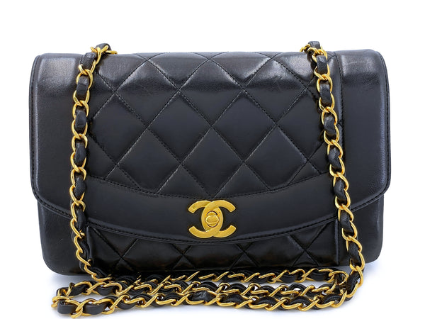 Chanel Vintage Black Rounded Classic Quilted Mini Flap Bag