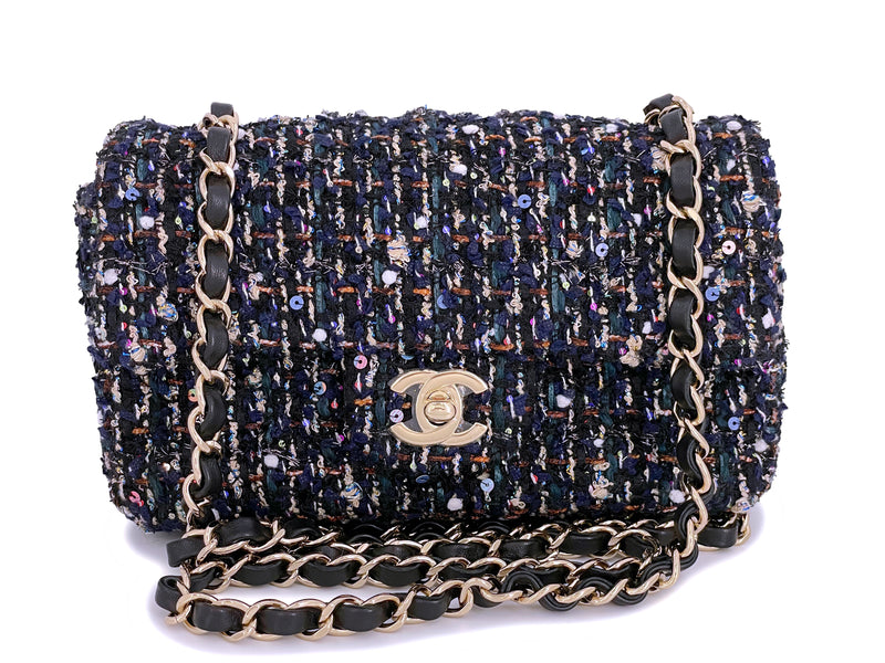 NIB Chanel 21A Metiers D'Art Sequined Tweed Rectangular Mini Flap Bag –  Boutique Patina