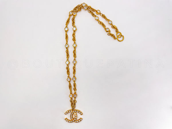 gold plated chanel necklace