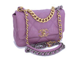 Chanel 19 20B Lavender Mauve Medium Flap Bag - Boutique Patina