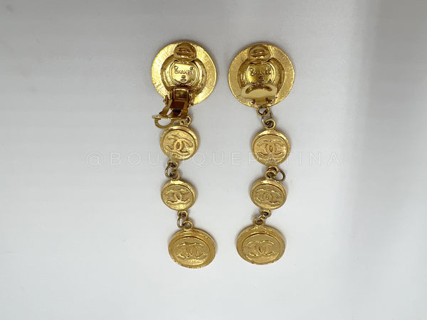 Chanel Vintage Coin Drop Earrings - Boutique Patina
