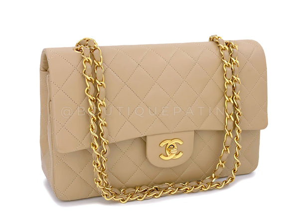 Chanel Dark Beige Caviar Small Classic Double Flap Light Gold Hardware –  Madison Avenue Couture