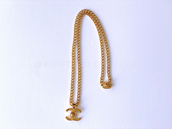 Chanel 96P Vintage Long Turnlock Pendant Necklace - Boutique Patina