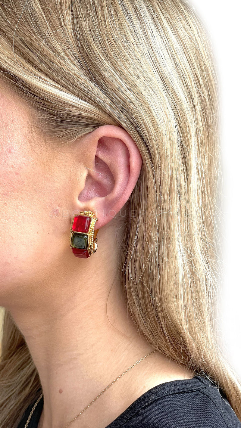 Chanel ear cuff earrings - Gem