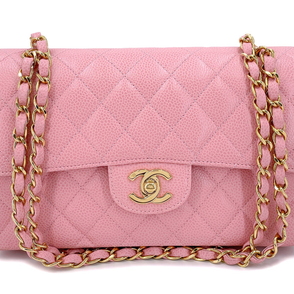 Chanel Quilted Vintage Mini Square Flap Pink Caviar Silver Hardware – Coco  Approved Studio