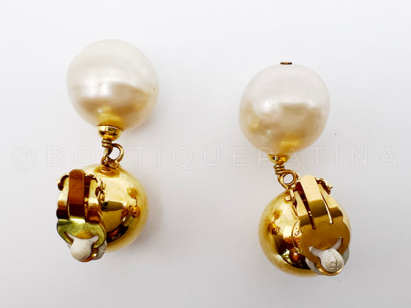 Rare Chanel Collection 29 Large Pearl Drop Earrings