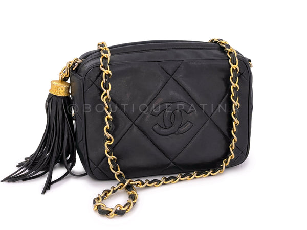 Chanel Vintage Caviar Classic Black Quilted Flap Camera Purse Bag –  Boutique Patina