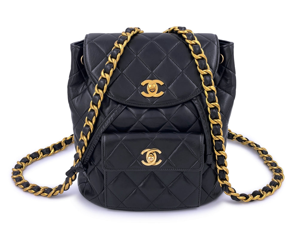 Chanel Editions Limitées Backpack in Quilted Canvas and Blue Tweed