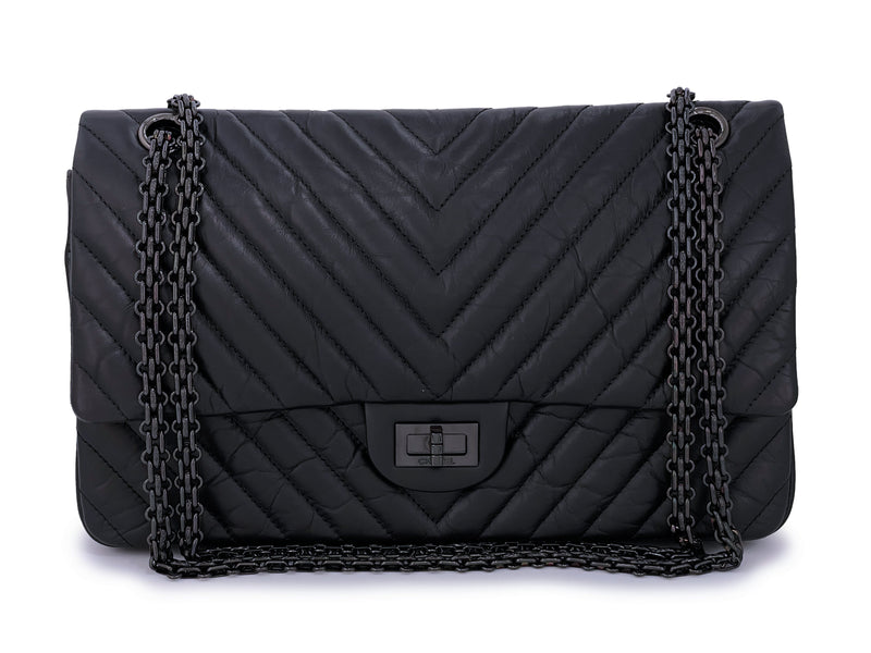 Chanel So Black Reissue 226 Double Flap Bag – The Find Studio