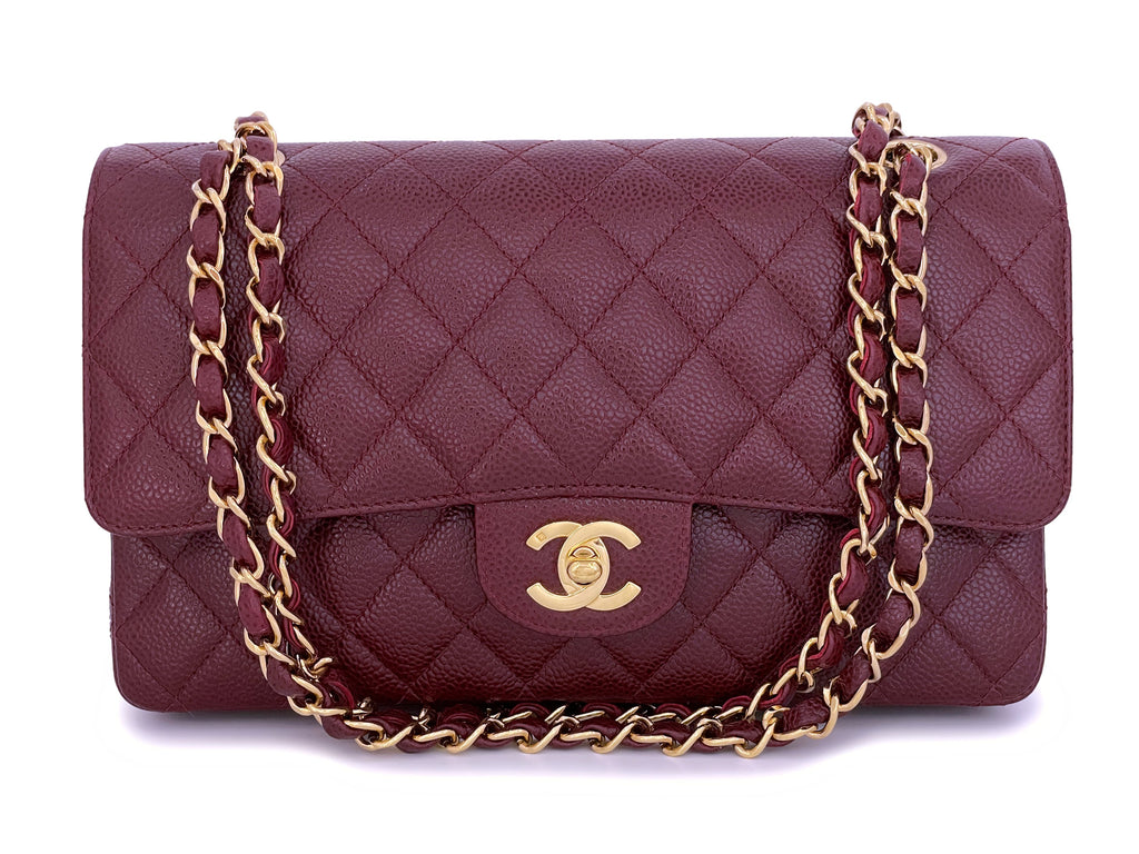 Chanel burgundy caviar Clearance