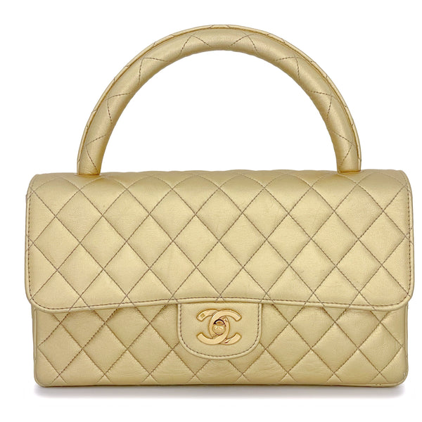Chanel 1994 Vintage Gold Parent-Child Kelly Flap Bag 24k GHW – Boutique  Patina