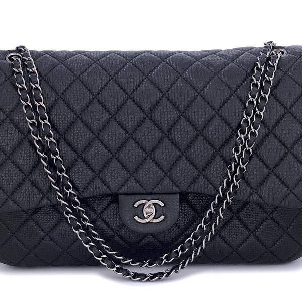 Chanel Black XXL Airline Travel Giant Flap Bag RHW – Boutique