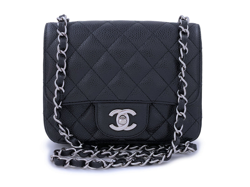 Chanel Black Caviar Square Mini Flap Bag SHW – Boutique Patina
