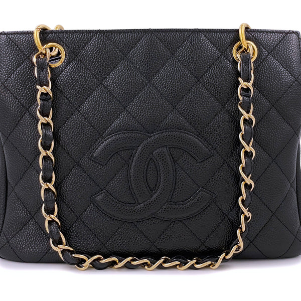 Chanel Black Caviar Classic Petite Timeless Shopper Tote Bag GHW – Boutique  Patina