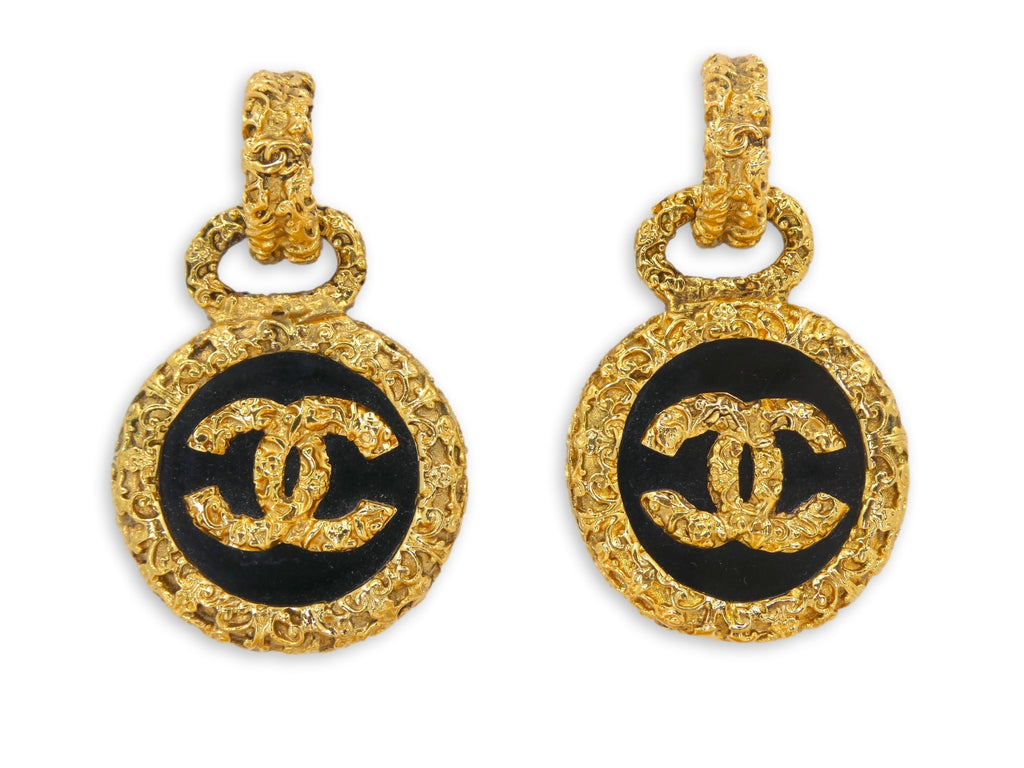 Chanel - Authenticated CC Earrings - Gold Plated Gold for Women, Very Good Condition