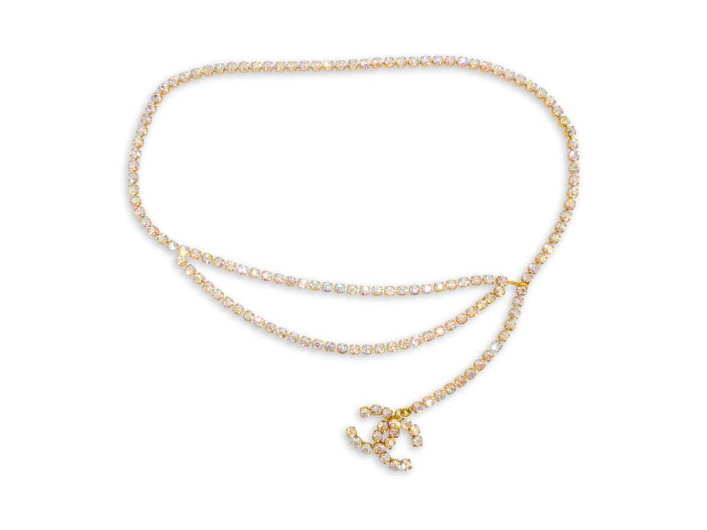 アクセサリー CHANEL 80s vintage CHANEL 80s Vintage Gold Sunburst Logo Medallion Choker