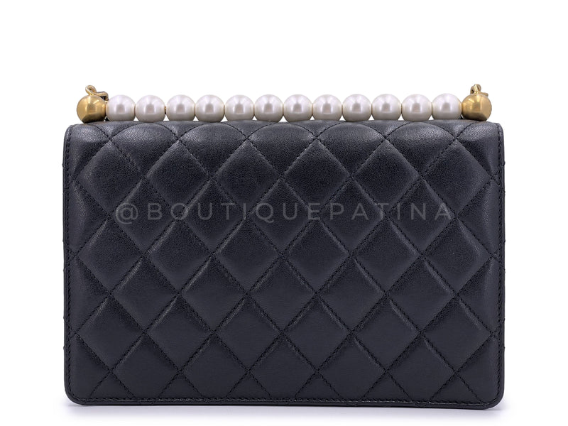 Chanel Grey Quilted Leather Boy WOC Wallet On Chain at Jill's Consignment