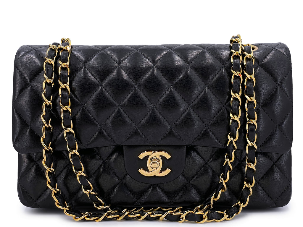 Chanel Black, White And Pink Quilted Tweed New York Medium Classic