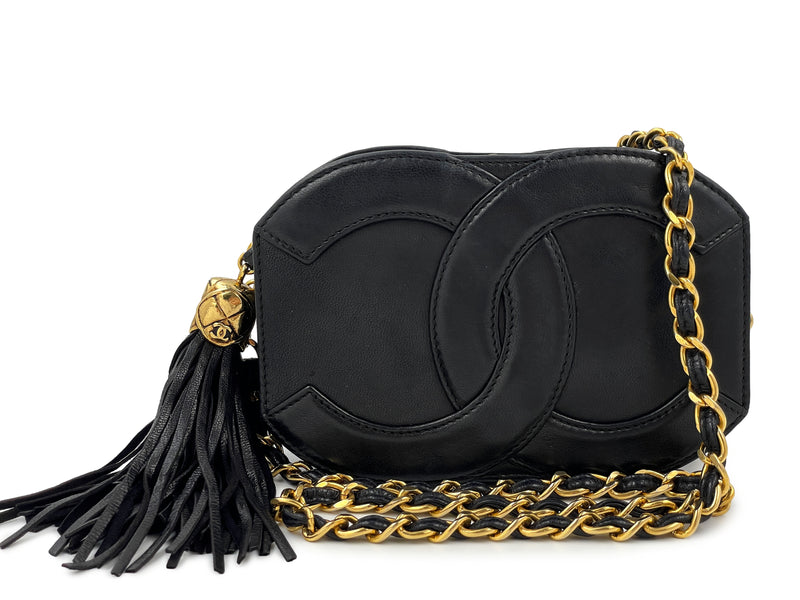 Chanel 1990 Vintage Black Mini Convertible Shoulder Bag 24k GHW – Boutique  Patina