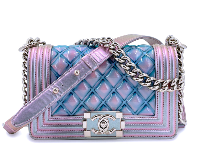 Chanel Mini Purple Iridescent  Designer WishBags