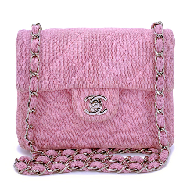 CHANEL, Bags, Authentic Chanel Barbie Pink Mini Square Classic Flap