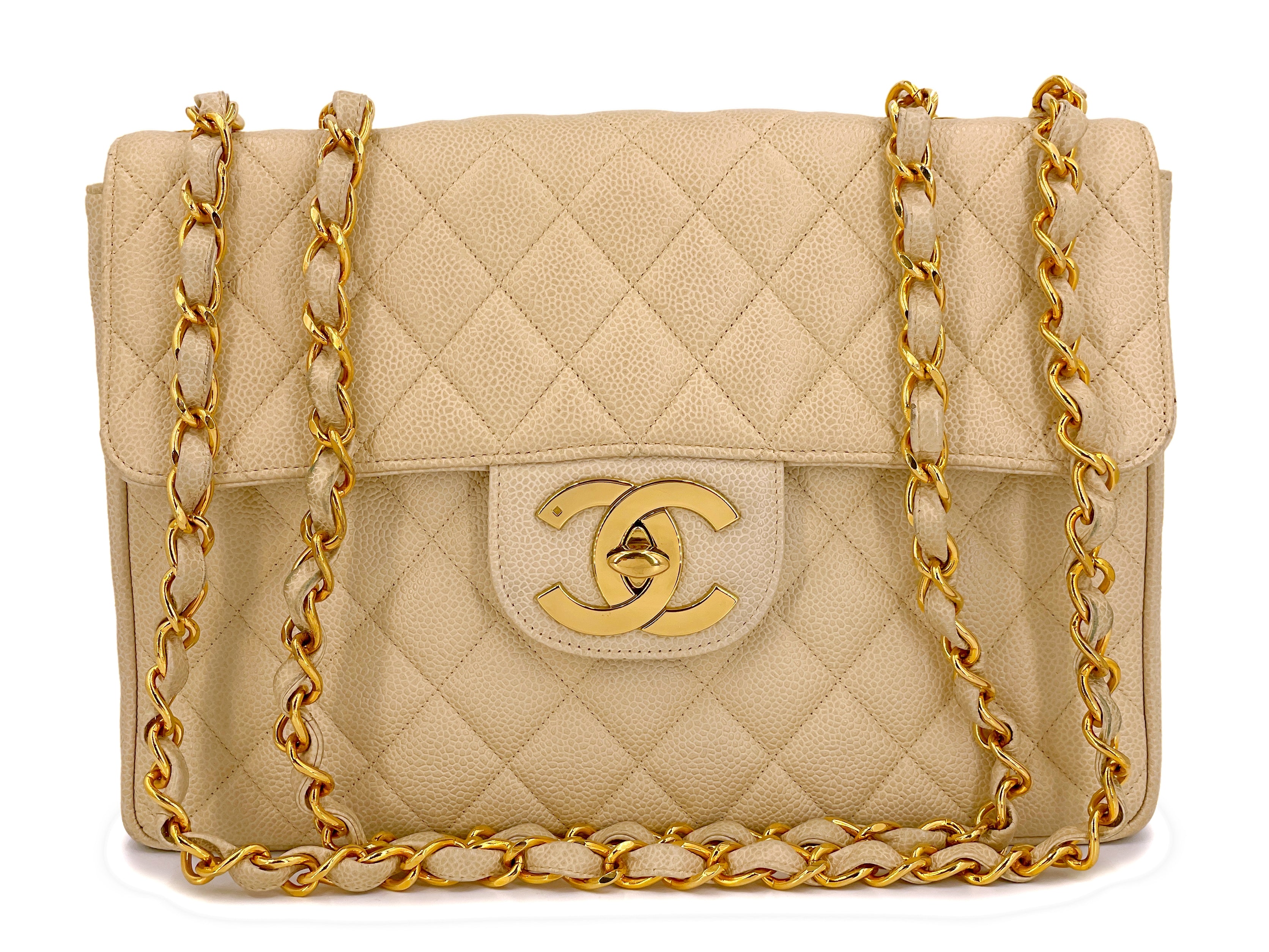 yellow quilted chanel bag