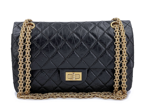 Chanel Limited Edition Black Classic 2.55 Reissue Small Flap Bag with Pearl  and Mirror Accessories - Yoogi's Closet