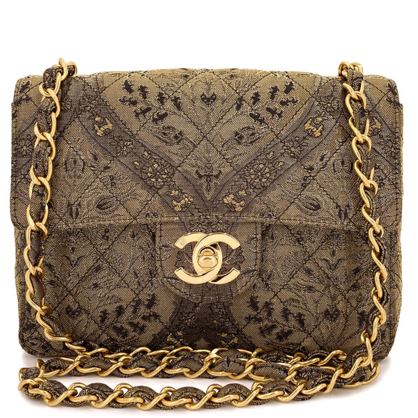 CHANEL Old Medium LE BOY Brown Caviar Quilted Flap Bag Bronze