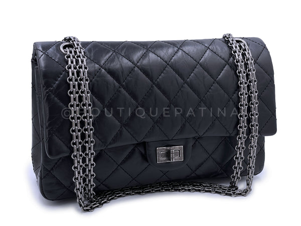 Chanel Black Reissue 2.55 Classic Double Flap Bag 226 Medium