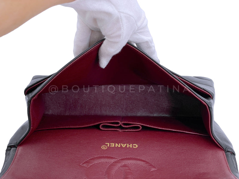 Chanel Vintage Burgundy Small/Medium Single Flap in 24k GHW, Luxury, Bags &  Wallets on Carousell