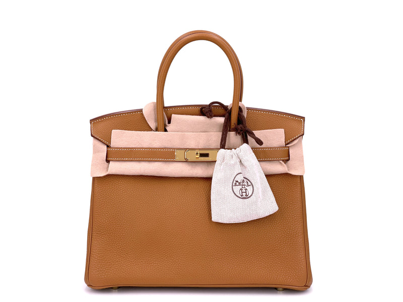 Hermes Birkin Bag Togo Orange 30cm Women's Handbag on Sale