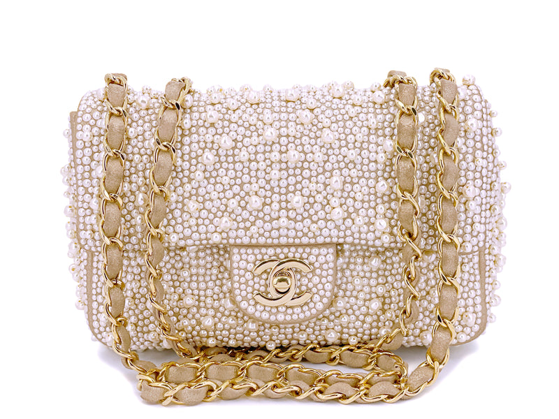 Faderlig Odysseus Sovesal Chanel 17A Pearl Mini Flap Bag Paris-Cosmopolite Metiers D'Art – Boutique  Patina
