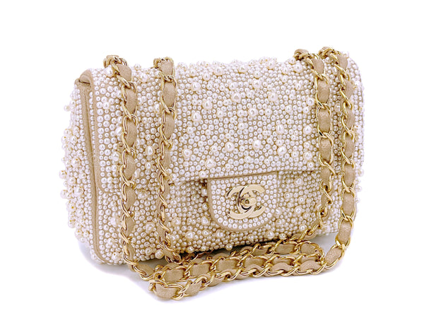 Chanel 17A Pearl Mini Flap Bag Paris-Cosmopolite Metiers D'Art