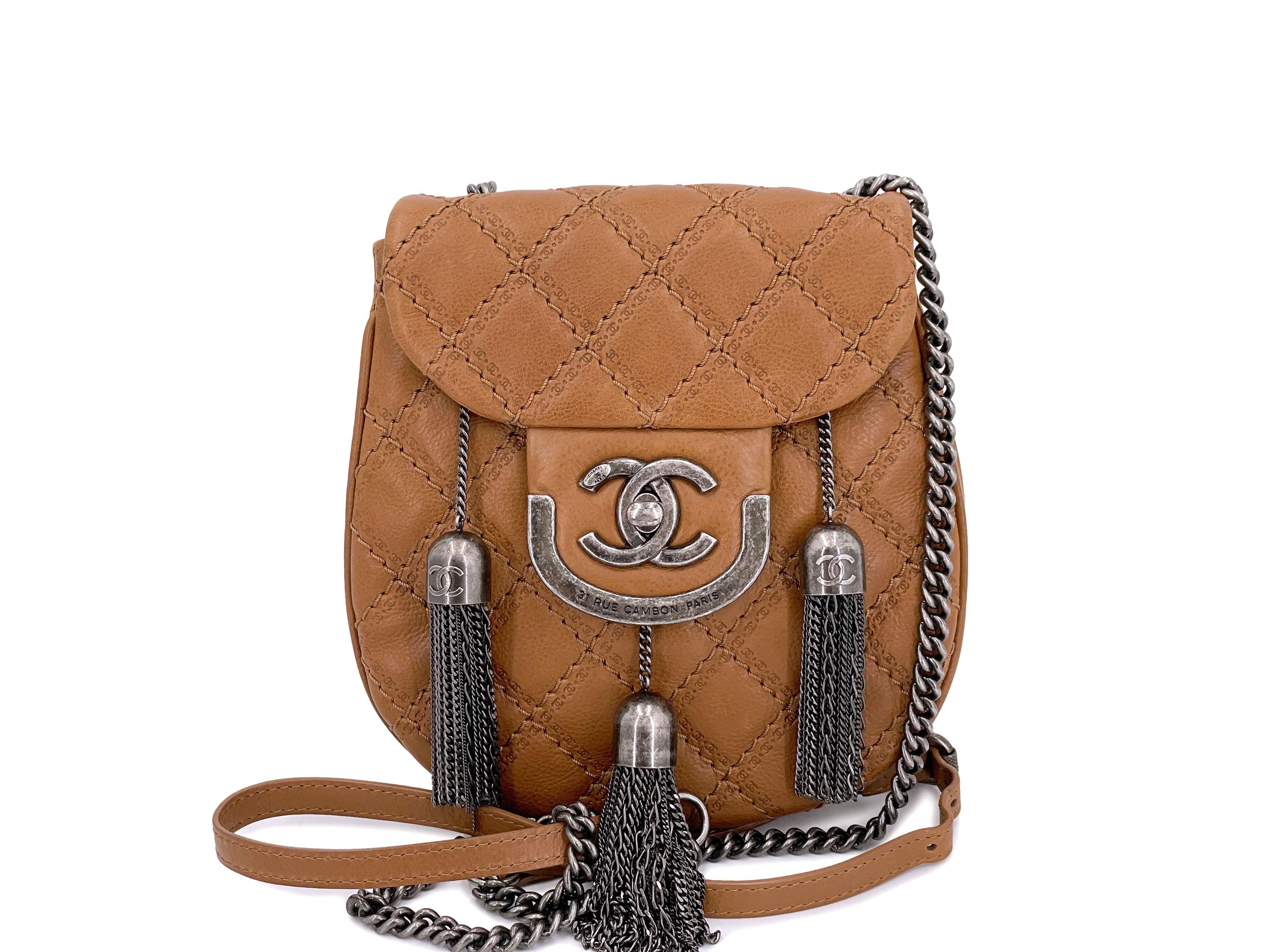 Chanel 2013 Paris-Edinburgh Beige Coco Scottish Sporran Flap Bag – Boutique  Patina