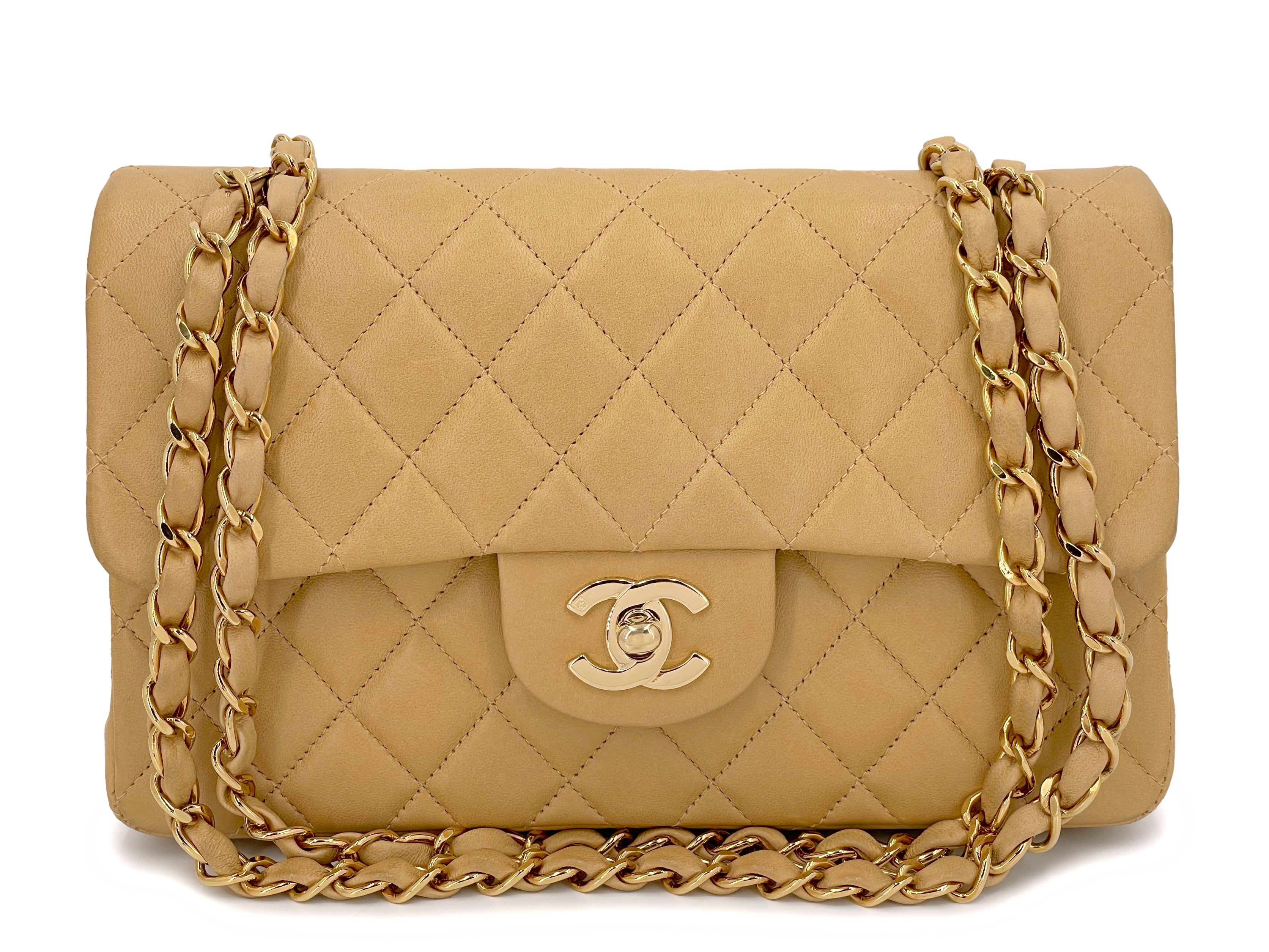 Chanel 2002 Beige Caviar Leather Bag · INTO