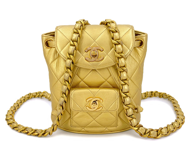 Vintage Chanel Duma Backpack Beige and Black Tweed Gold Hardware – Madison  Avenue Couture