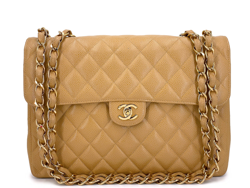 Chanel Brown Suede Jumbo Flap Bag