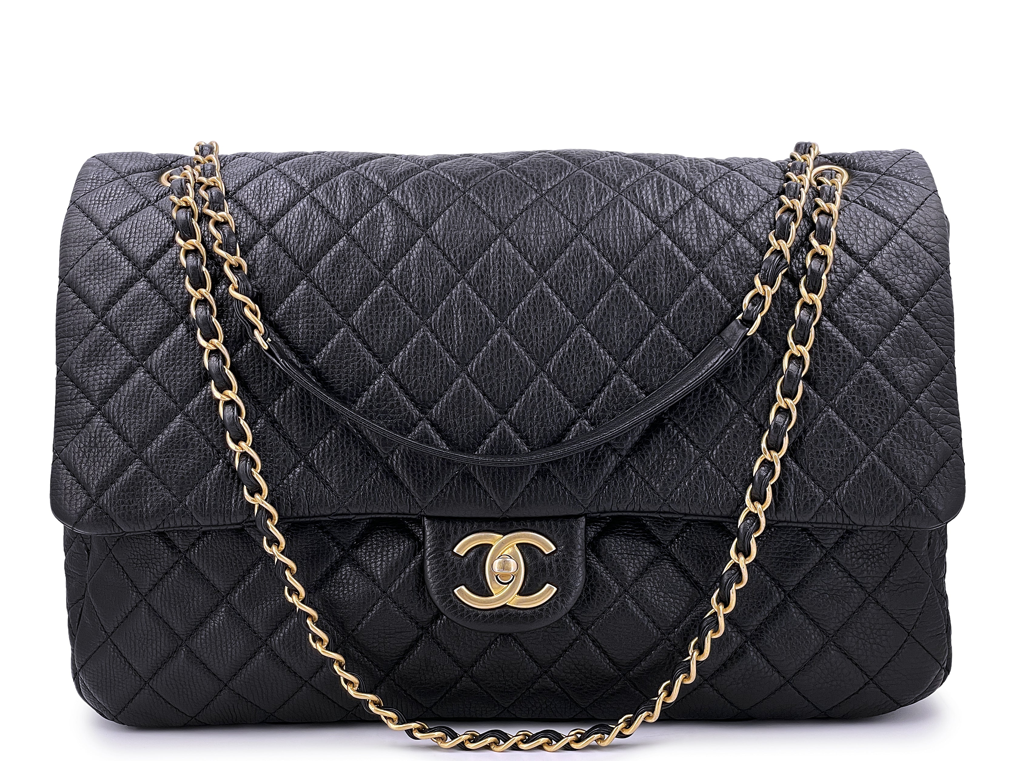 Full Set Receipt - Chanel Black XXL Runway Travel Classic Flap (Like New),  Luxury, Bags & Wallets on Carousell